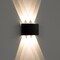 Contemporary Decorative Waterproof Black Aluminum Wall Lamp for Indoors and Outdoors - Sleek Design - Energy-Efficient LED Light Fixture for Porch, Patio, Garden, and More - Stylish Lighting Solution, Long-lasting LED Bulb.